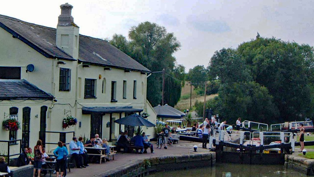 Looking back at the Inn at three locks